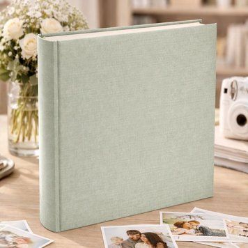 Фотоальбом класичний GEDEON DBCL50 LINEN SAGE білі сторінки розмір 29смх32см/100сторінок DBCL50 LINEN SAGE фото