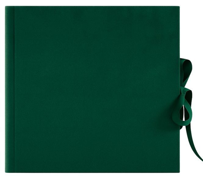 Фотоальбом традиційний 25см х25см на 40сторінок GEDEON DBCSS20 Velvet Emerald кремові сторінки DBCSS20 VELVET EMERALD фото