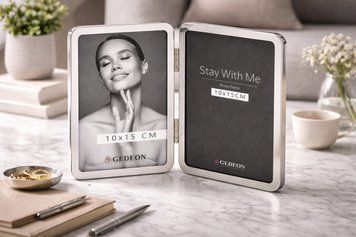 Фоторамка металева на 2 фото 10x15см GEDEON MF104S/2 MF104S/2 фото